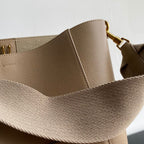 CELINE SANGLE SEAU BUCKET 33 BAG BEIGE CALFSKIN