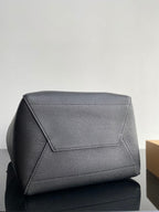 CELINE SANGLE SEAU BUCKET 33 BAG BLACK CALFSKIN