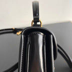 CELINE TRIOMPHE 15 Black Calfskin Handbag