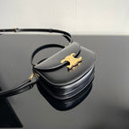 CELINE TRIOMPHE 15 Black Calfskin Handbag