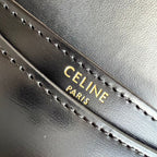 CELINE TRIOMPHE 15 Black Calfskin Handbag