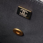CHANEL SMALL FLAP BAG 20 IN BLACK LAMBSKIN GOLD HARDWARE