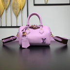 LOUIS VUITTON SPEEDY 18 IN LAVENDER CALFSKIN GOLD HARDWARE