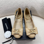 CHANEL MARY JANE SHOES IN TORTILLA BROWN LAMBSKIN