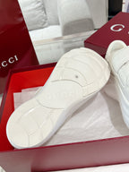 GUCCI WAVE SNEAKER IN RICE WHITE CALFSKIN