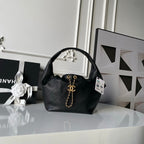 CHANEL 25S HOBO BAG 32 IN BLACK LAMBSKIN