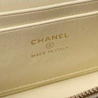 CHANEL 25S VANITY BAG 20 IN CREAMY BEIGE CAVIAR LEATHER