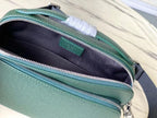 LOUIS VUITTON  AVENUE MESSENGER 22 IN FOREST GREEN CALFSKIN