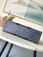 LOUIS VUITTON SAC PLAT 24H 41 IN DARK GRAY MONOGRAM ECLIPSE CANVAS