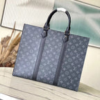 LOUIS VUITTON SAC PLAT 24H 41 IN DARK GRAY MONOGRAM ECLIPSE CANVAS