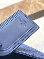 LOUIS VUITTON SAC PLAT 24H 41 IN SAPPHIRE BLUE MONOGRAM EMBOSSED TAURILLON