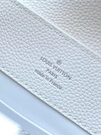 LOUIS VUITTON CAPUCINES EAST-WEST BB 27 IN WHITE TAURILLON