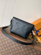 LOUIS VUITTON LV 25S PULSE WEARABLE WALLET 22 IN BLACK MONOGRAM SHADOW EMBOSSED CALFSKIN