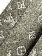 LOUIS VUITTON TRIO MESSENGER BAG 25 IN GREEN MONOGRAM SHADOW CALFSKIN