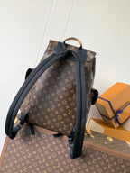 LOUIS VUITTON LV 25S CHRISTOPHER BACKPACK 44 IN BROWN AND BLACK CANVAS MONOGRAM