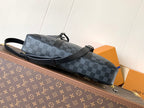 LOUIS VUITTON PORTE- DOCUMENTS VOYAGE NM HANDBAG 36 IN BLACK DAMIER GRAPHITE CANVAS