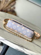 LOUIS VUITTON IVY 23 IN GRAY CREAM MONOGRAM TRIANON CANVAS GOLD HARDWARE