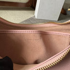 CELINE MEDIUM AVA TRIOMPHE BAG 23 IN LIGHT PINK SMOOTH CALFSKIN GOLD HARDWARE