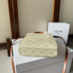 CELINE CP BAG MINI 21 VERTICAL CABAS BEIGE IN TRIOMPHE CANVAS