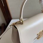 CELINE TEEN LOLA 20 IN WHITE CALFSKIN GOLD HARDWARE