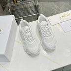 DIOR CD CHORONO SNEAKER IN WHITE MESH