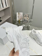 DIOR CD CHORONO SNEAKER IN WHITE MESH