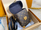 LOUIS VUITTON CAMERA BAG 17 IN BROWN MONOGRAM AND MONOGRAM REVERSE CANVAS