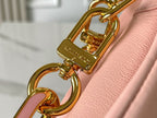 LOUIS VUITTON COUSSIN PM 26 IN JASMINE PINK MONOGRAM EMBOSSED LAMBSKIN