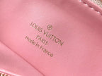 LOUIS VUITTON COUSSIN PM 26 IN CREAM RED MONOGRAM EMBOSSED LAMBSKIN GOLD HARDWARE