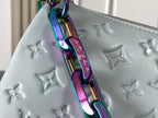 LOUIS VUITTON COUSSIN PM 26 IN GRAY MONOGRAM EMBOSSED LAMBSKIN