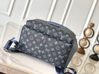 LOUIS VUITTON DISCOVERY BACKPACK PM 38 AEGEAN BLUE AND BLACK MONOGRAM GRADIENT CANVAS