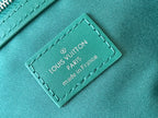 LOUIS VUITTON KEEPALL BANDOULIÈRE 50 IN GREEN MONOGRAM HERITAGE CANVAS