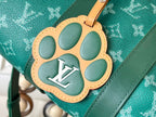 LOUIS VUITTON KEEPALL BANDOULIÈRE 25 IN GREEN MONOGRAM HERITAGE CANVAS