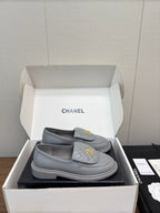 CHANEL MOASIN 2.5 CM IN ASH GRAY PREMIUM LAMBSKIN