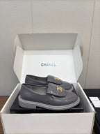 CHANEL MOASIN 2.5 CM IN MOUSE GRAY PREMIUM LAMBSKIN