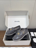 CHANEL MOASIN 2.5 CM IN MOUSE GRAY PREMIUM LAMBSKIN