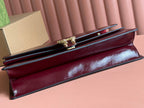 GUCCI DIONYSUS LAGRE SHOULDER BAG 42 IN ROSSO ANCORA RED  GLOSSY LAMBSKIN