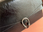 GUCCI DIONYSUS LAGRE SHOULDER BAG 42 IN BLACK  GLOSSY LAMBSKIN