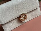 GUCCI INTERLOCKING WOC 20 IN WHITE GRAINY CALFSKIN GOLD HARDWARE