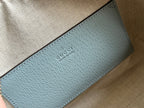GUCCI OPHIDIA TOP HANDLE BAG 21 IN GREY-GREEN MONOGRAM CANVAS AND CALFSKIN TRIM GOLD HARDWARE