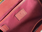 GUCCI SMALL JACKIE TOTE 24 IN BURGUNDY LAMBSKIN