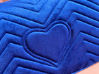 GUCCI 25S  MARMONT 26 CM IN DARK BLUE VELVET WITH GOLD HARDWARE