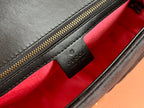 GUCCI 26S  MARMONT MATELASSE 26 IN BLACK VELVET