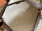 GUCCI SAVOY MEDIUM DUFFLE BAG 44 IN BEIGE AND EBONY  SUPREME CANVAS