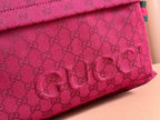 GUCCI LARGE TOTE BAG 45 IN WINE RED MONOGRAM CANVAS