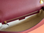 GUCCI BLONDIE LARGE TOP HANDLE BAG 32 IN ROSSO ANCORA RED CALFSKIN