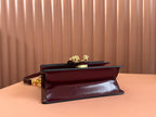 GUCCI DIONYSUS MEDIUM SHOULDER BAG 22 IN ROSSO ANCORA RED  GLOSSY LAMBSKIN