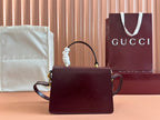 GUCCI DIONYSUS MEDIUM SHOULDER BAG 22 IN ROSSO ANCORA RED  GLOSSY LAMBSKIN