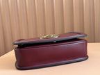 GUCCI 26S BLONDIE SHOULDER BAG 26 IN DARK RED CALFSKIN