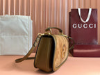 GUCCI 26S BLONDIE BAG 32 IN BROWN SUEDE